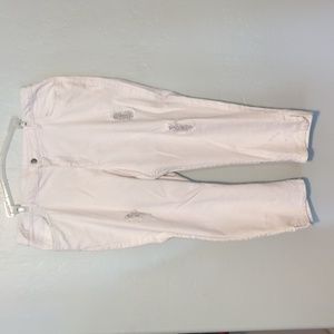 Catherine's White Bling detail capris